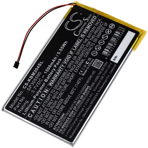 Batterie pour kobo n204 kbo - kobo, n204-kbo-b