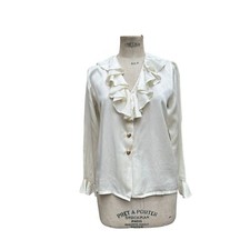 Yves Saint Laurent  Offwhite Silk Shirt  Size M / 38