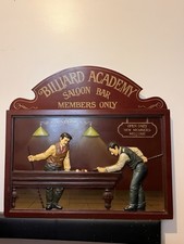 Tableau Country Corner ; BILLIARD ACADEMY SALOON BAR MEMBERS ONLY