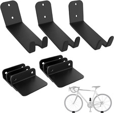 3 Pack Bike Pedal Hanger Wall Mount, Heavy Duty Horizontal Bike Rack for Garage