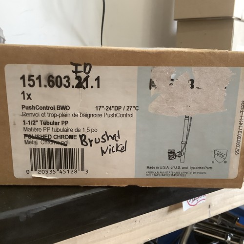 Geberit pushcontrol tub waste - pushcontrol,