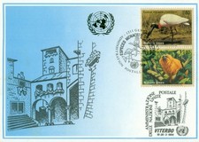 United Nations Geneva 1994 Postcard VITERBRO old houses FDC Tamarin - Jabiru