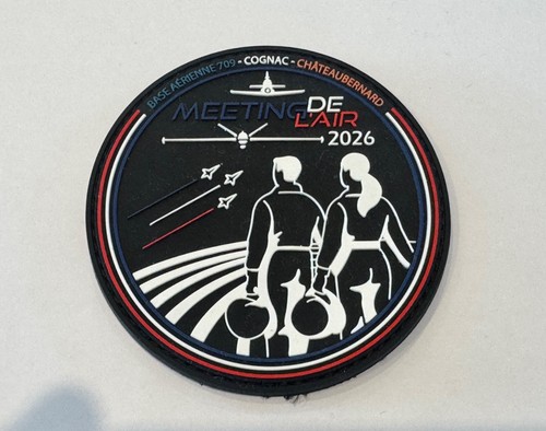 Patch rond velcro - neuf, meeting