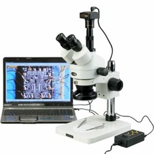 AmScope 3.5X-90X Zoom Stéréo Microscope+3MP USB Caméra + 4-Zone 144-LED Lumière