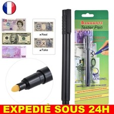 ✅ Stylo Détecteur D'argent Faux Billets Monnaie Contrefaçon Testeur Outil Argent