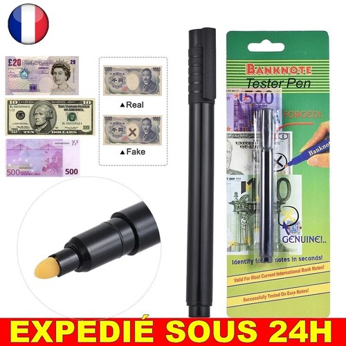 Stylo détecteur d argent - stylo, d'argent