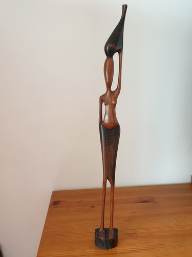 Grande statuette africaine - , en