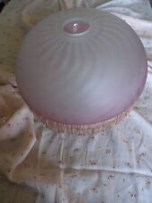  Abat-jour rose   en Verre   - vintage- suspension
