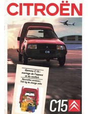 ▄▀▄ Brochure CITROEN C15 Essence et Diesel (Français) 10/1987 ▄▀▄