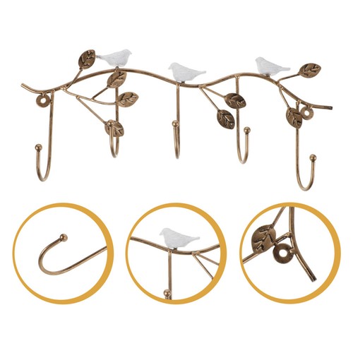 Patère oiseau fer forgé - patère,