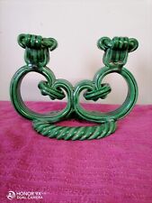 Bougeoir chandelier vert Vallauris 