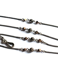 Chaîne ancienne en argent Chatelaine long 104 cm sautoir antique silver chain