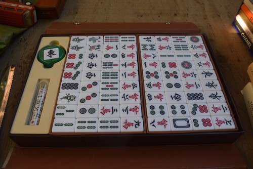 Mah jong set traditional 144 - set,