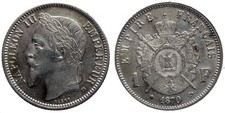 Napoleon III - 1 franc 1870 BB