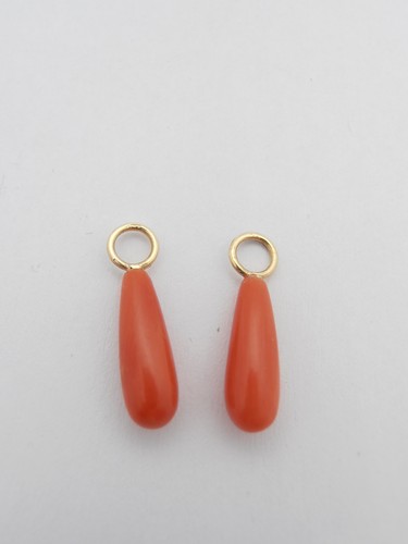 Paire gouttes corail - gouttes,