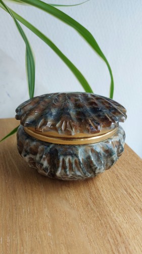 Alabaster pillar jewelry box - alabaster,