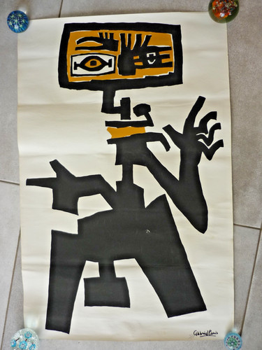 Ancienne affiche lithographie - affiche,
