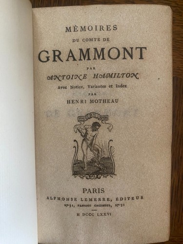 Antoine hamilton memoires du - antoine,