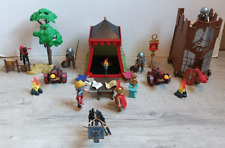 Lot playmobil 4273 campement romain tente 5 perso 2 canons + 4275 Tour attaque