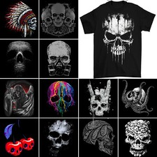 T-Shirt Skull Homme Biker