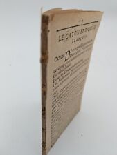 Libelle  de 1615 : Le Caton et