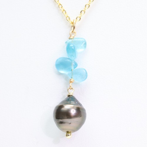 Collier perle noire de - collier, en