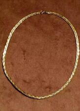 Superbe Chaîne Plate Tressée Vénitienne  OR Jaune,OR Blanc,OR Rose 750 18 Carats