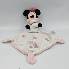 Doudou plat minnie blanc rose
