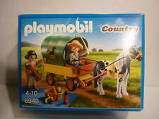 playmobil country 6948 caleche enfant et poney (neuf)