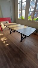 Table  salle à manger style industriel longueur 230 cm Pieds fonte