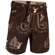 PAULGOS Homme Pantalon Cuir +