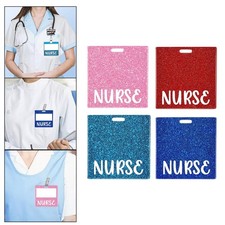 Porte-badge d'infirmière, accessoires d'allaitement à paillettes en