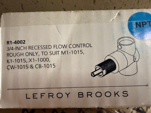 Lefroy brooks flow control - flow,