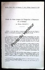 Géologie-Paléontologie: Rollet, 1959. Coupes de l’Argovien à Besançon et Fertans