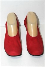 JEAN PAUL BARRIOL ACCESSOIRE Escarpins Cuir Elastiqué Rouge T 8.5 / 40.5 BE