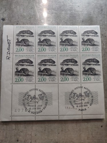 2539 timbres 1er jour - n,