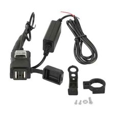 Chargeur double USB prise chargeur avec interrupteur étanche pour moto scooter
