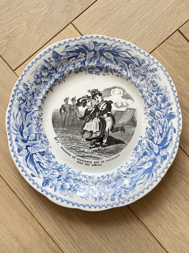 Ancienne assiette parlante - ancienne,