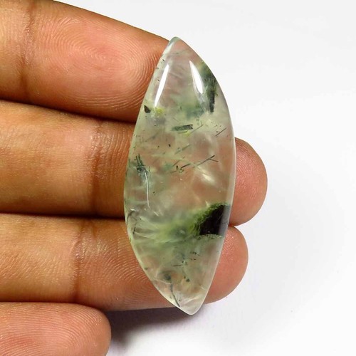 Prehnite cabochon 38x14 - prehnite, mm