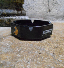 Cendrier Publicitaire en Opalex Noir GITANES Blondes France