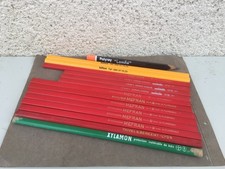 15 anciens crayons à papier publicitaires / Marquage / Crayons de chantier