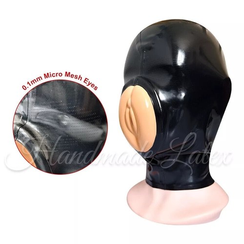 Latex hood with pinhole - with, mesh