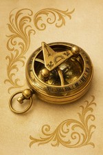 Ancienne boussole de poche en