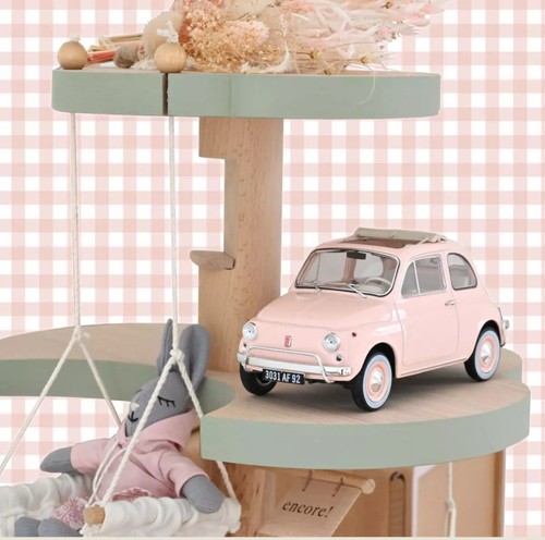 Fiat 500 1968 pink - fiat,