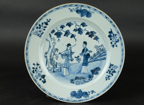 Grande assiette ancienne - , en
