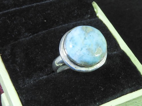 Bague ronde argent massif - en,