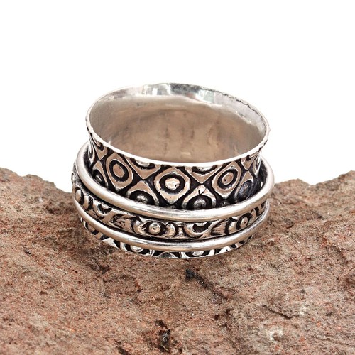 Bague toupie argent pour - argent,