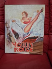 TABLEAU MOULIN  ROUGE ANCIEN SIGNE