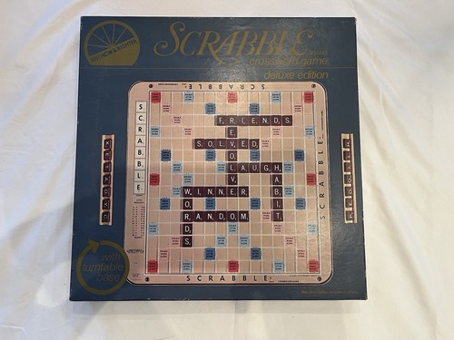 Scrabble deluxe edition with - deluxe,