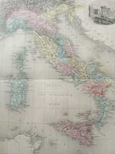 Antique Carte Italie Nord Sud